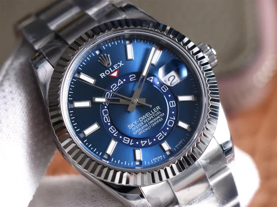 Rolex Sky-Dweller Blue Dial Stainless Steel 326934-0003 Oyster-Replica