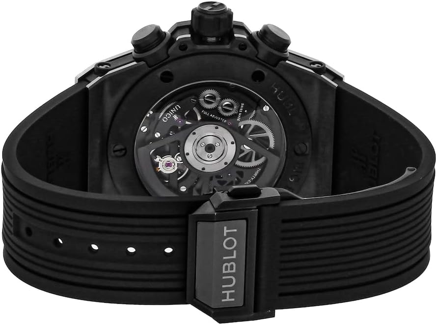 Hublot Big Bang Unico Magic Automatic Gold Skeleton Dial Black Rubber Mens Watch 411CM1138RX