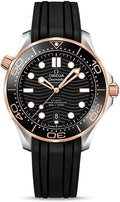 Omega Seamaster Automatic Steel & 18kt Sedna Gold Black Dial Men's Watch 210.22.42.20.01.002