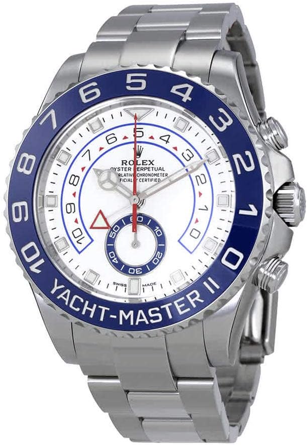 Rolex Yacht-Master II White Dial Automatic Men's Watch 116680-0002