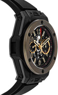 Hublot Big Bang Unico Magic Automatic Gold Skeleton Dial Black Rubber Mens Watch 411CM1138RX