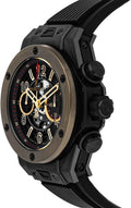 Hublot Big Bang Unico Magic Automatic Gold Skeleton Dial Black Rubber Mens Watch 411CM1138RX