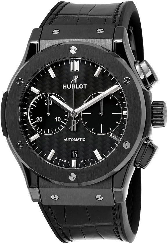 Hublot Classic Fusion Black Ceramic Case Chronograph Watch 521.cm.1771.LR