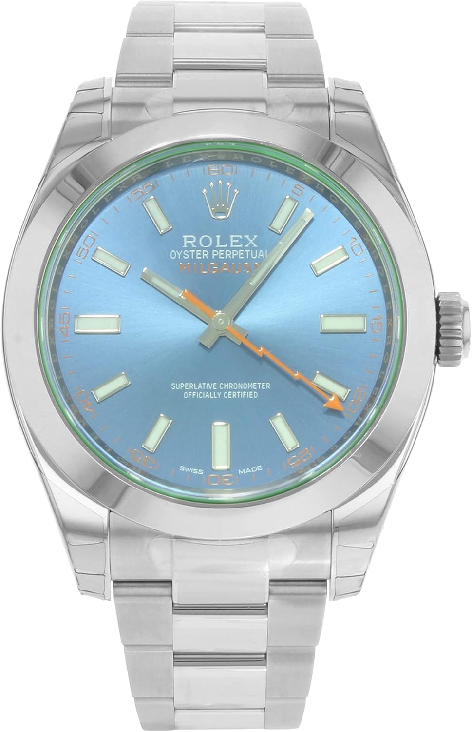 Rolex Milgauss 40 Blue Dial Stainless Steel Men's Watch 116400gv