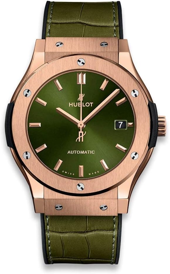 Hublot Classic Fusion 45mm Rose Gold Green Dial Watch 511.OX.8980.LR