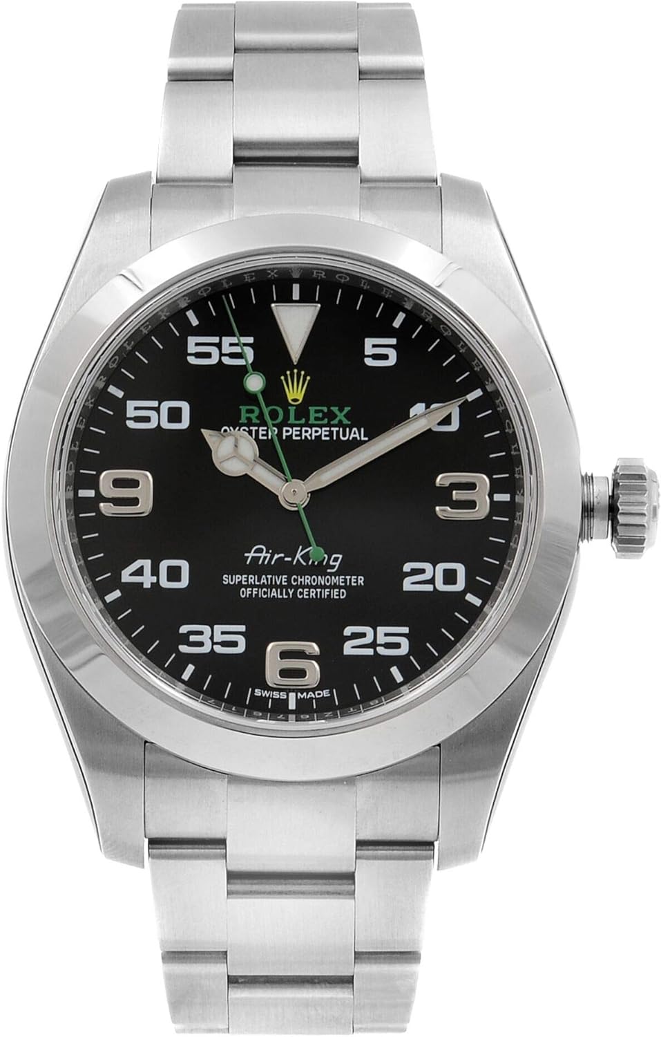 Rolex Air King Black Dial Stainless Steel Men's Watch 116900BKAO