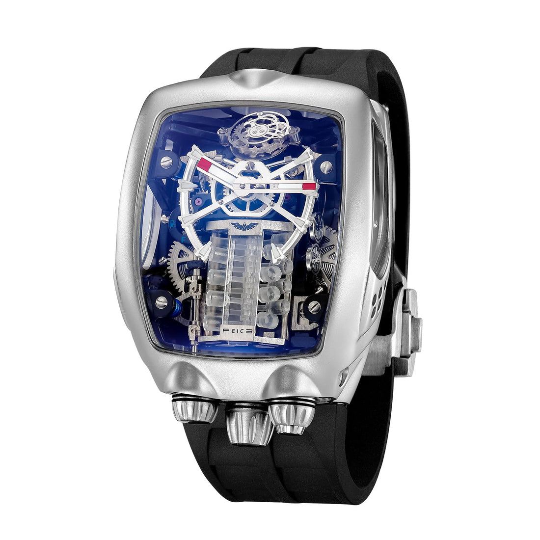 FEICE Watches for Men Automatic Skeleton Watch Waterproof Sapphire Crystal Japanese Movement Supercar Wristwatch Anti Shock Business Tourbillon FM666