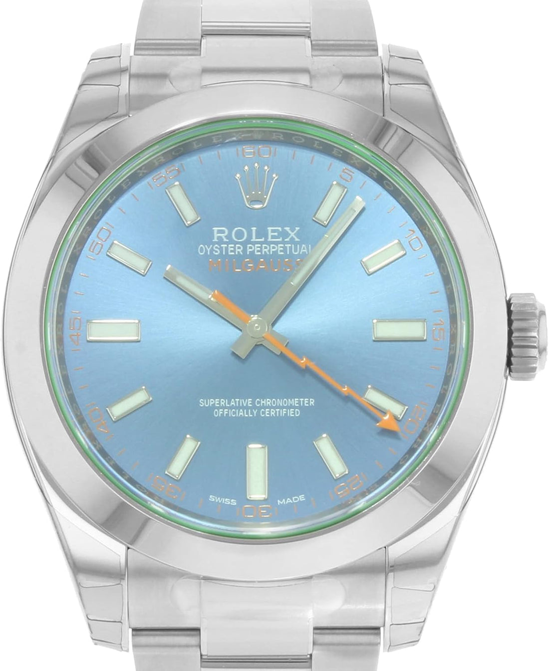 Rolex Milgauss 40 Blue Dial Stainless Steel Men's Watch 116400gv