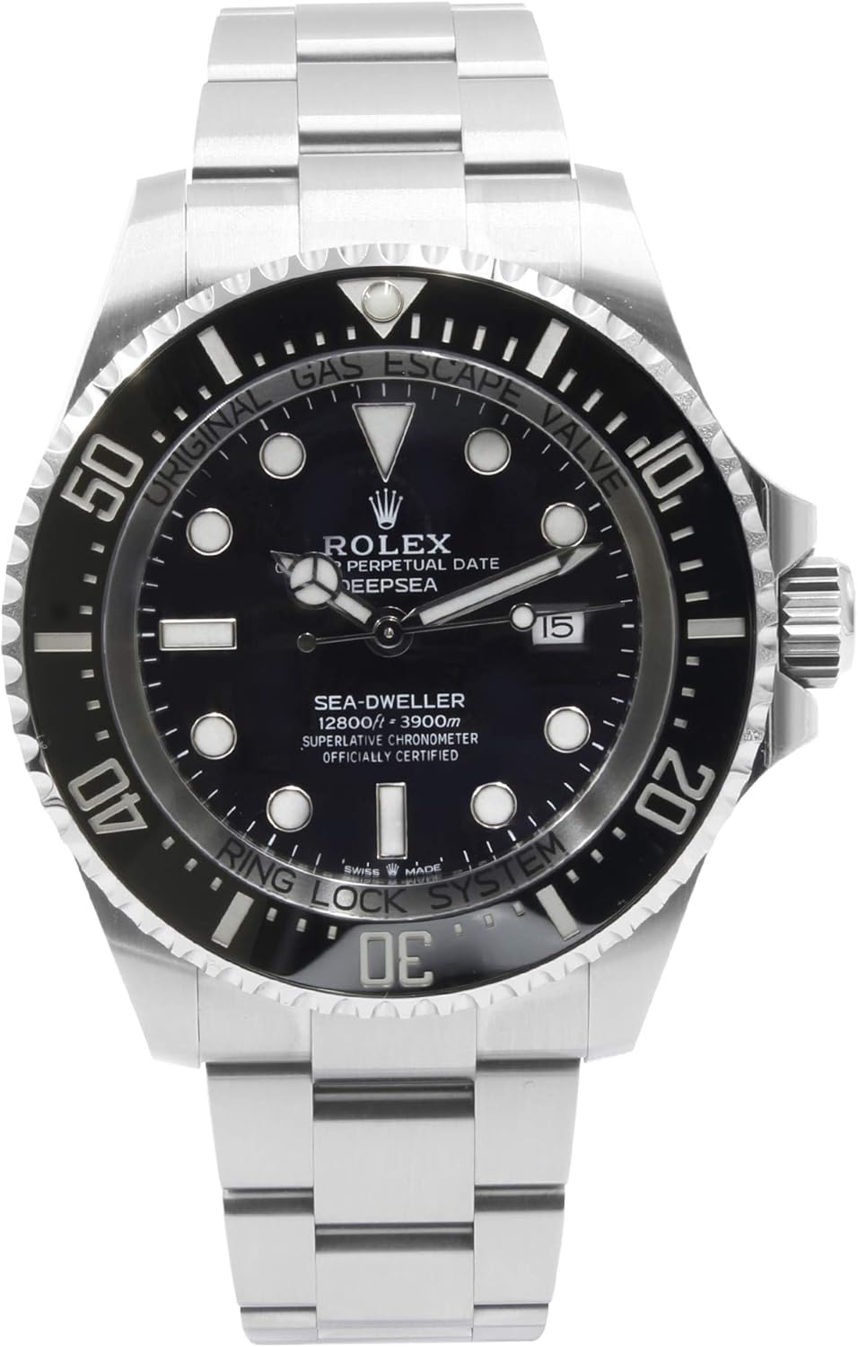 Rolex Deepsea Black Dial Automatic Men's Stainless Steel Oyster Watch 126660BKSO